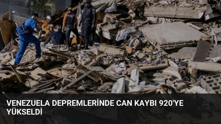 Venezuela Depremlerinde Can Kaybı 920’ye Yükseldi